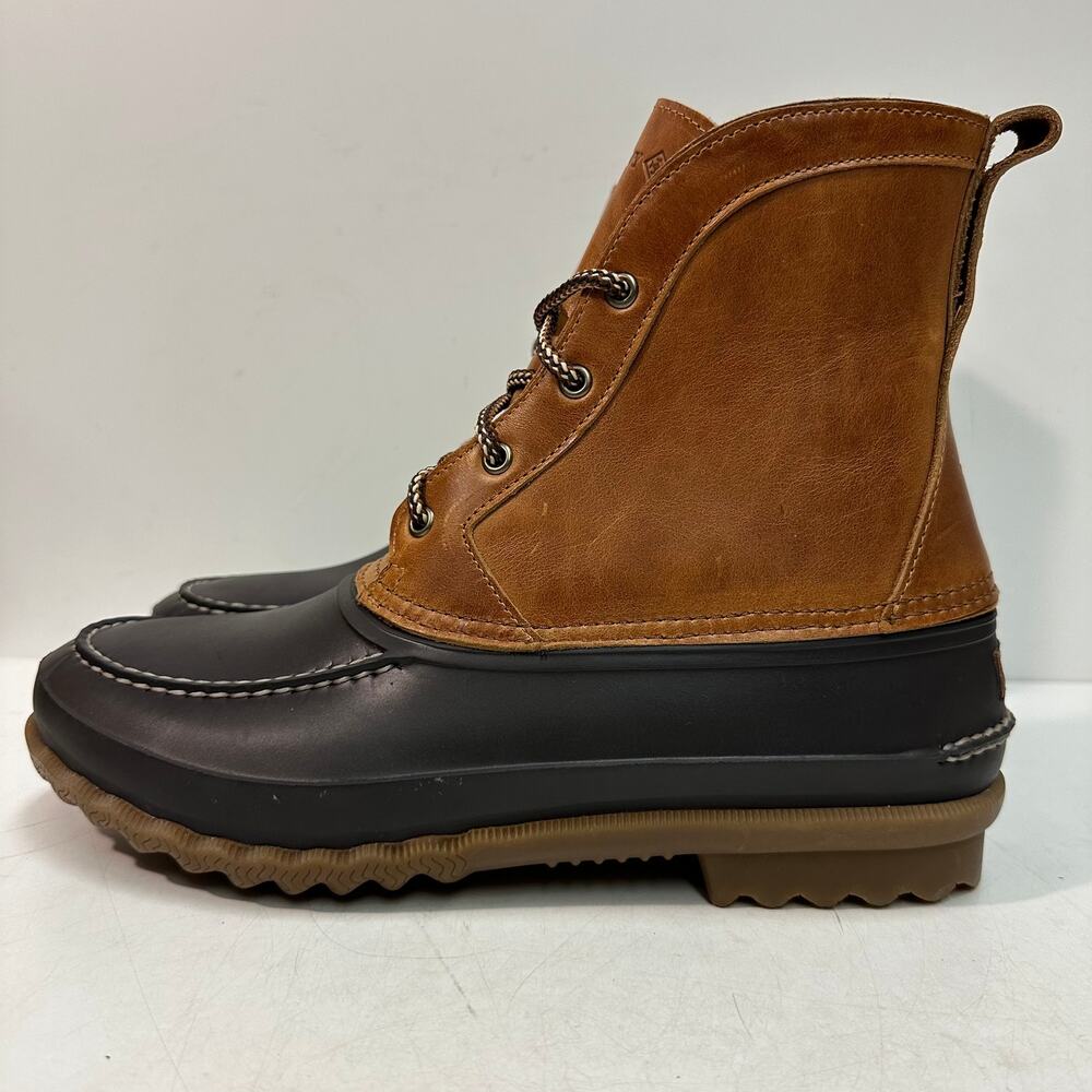 NWOT Quoddy x Sperry Field Boot Duck Cavalier Whiskey Leather Waterproof USA 11
